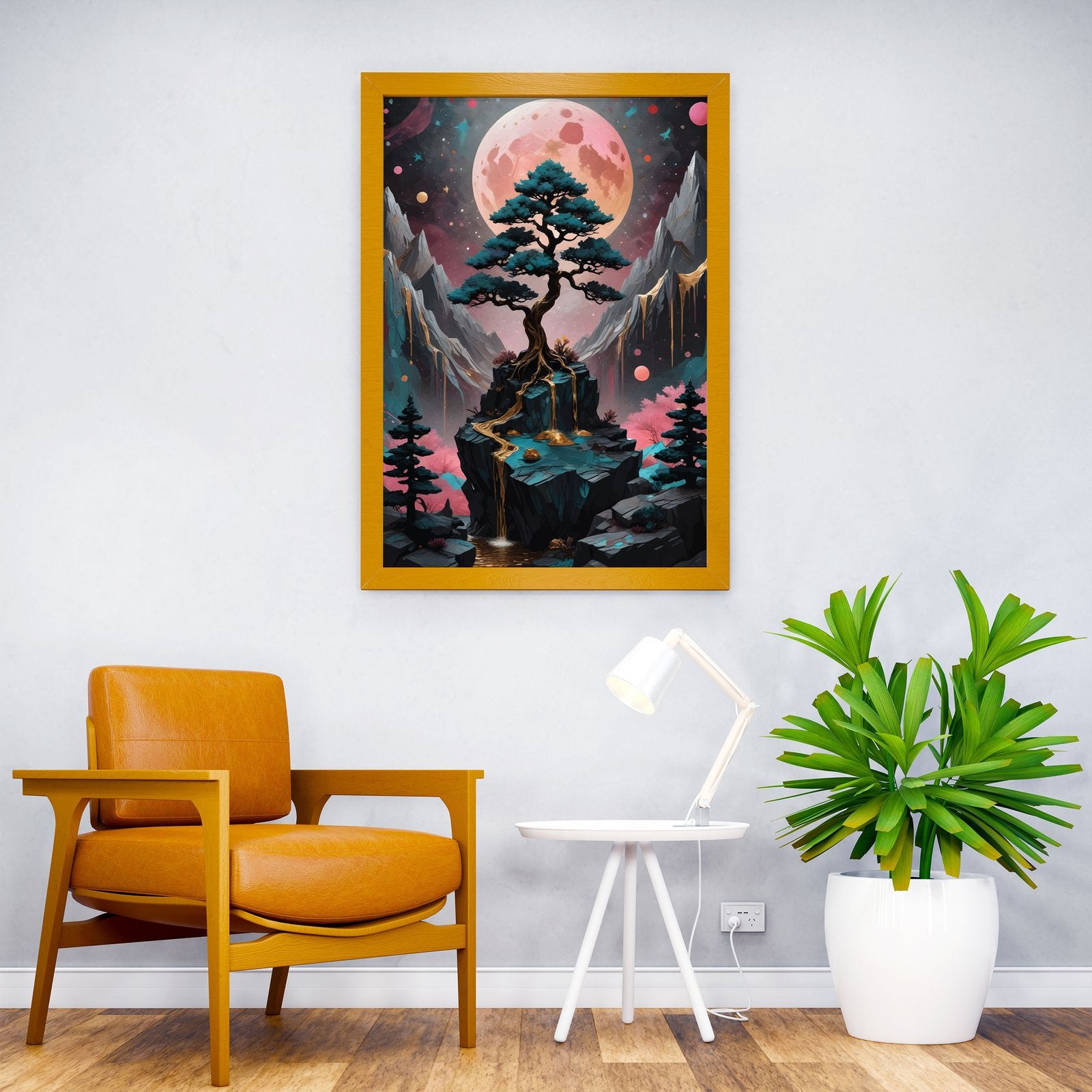 Cosmic Landscapes Asian Style Poster | Wall Art for Home & Office | High-Quality Print - High-Quality Visual Display