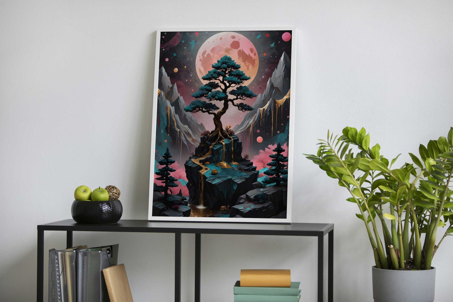 Cosmic Landscapes Asian Style Poster | Wall Art for Home & Office | High-Quality Print - High-Quality Visual Display