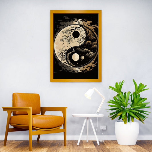 Cosmic harmony Asian Style Poster | Wall Art for Home & Office | High-Quality Print - High-Quality Visual Display