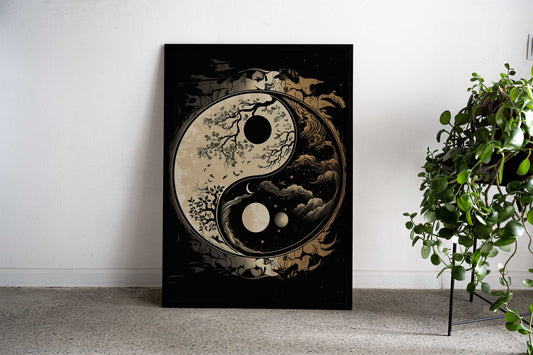 Cosmic harmony Asian Style Poster | Wall Art for Home & Office | High-Quality Print - High-Quality Visual Display
