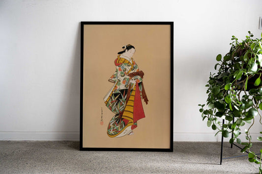 Courtesan Japanese Asian Style Poster | Wall Art for Home & Office | High-Quality Print - High-Quality Visual Display