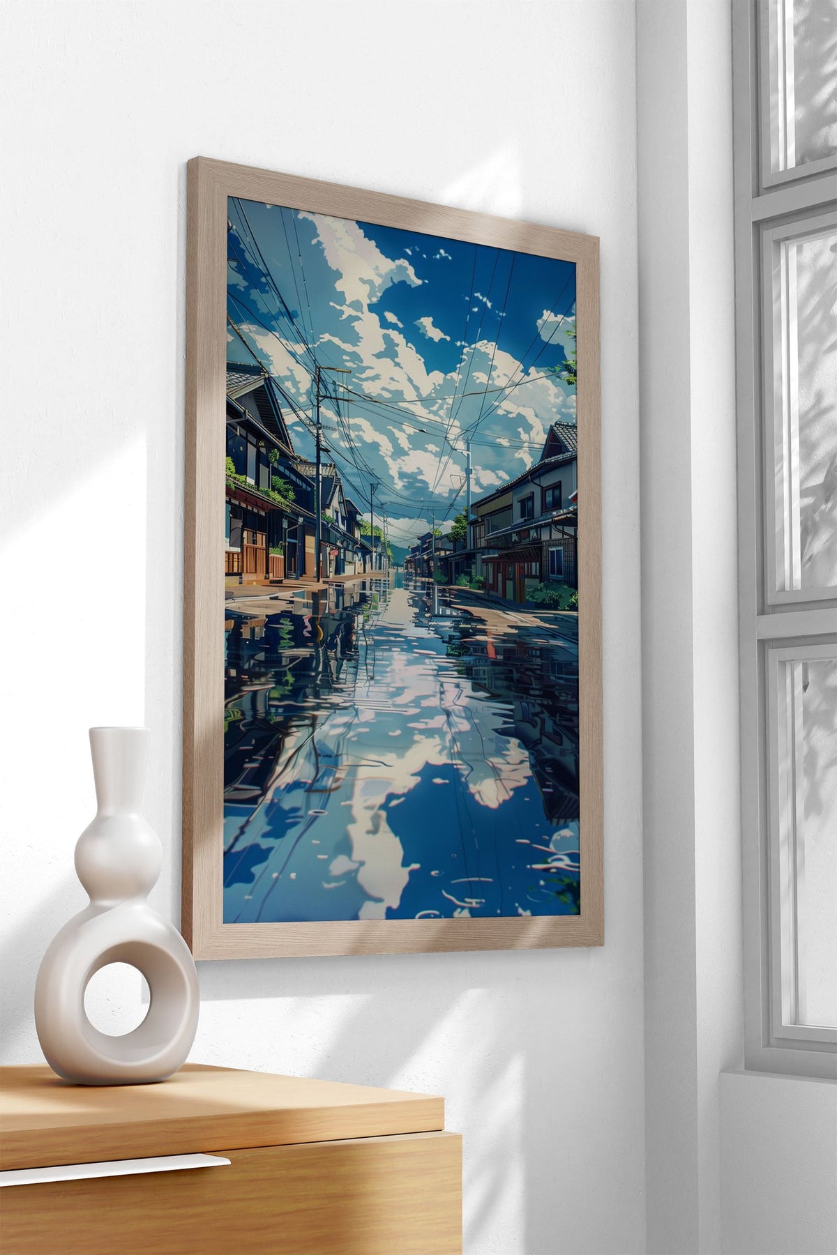 Cozy Street Anime Asian Style Poster | Wall Art for Home & Office | High-Quality Print - High-Quality Visual Display