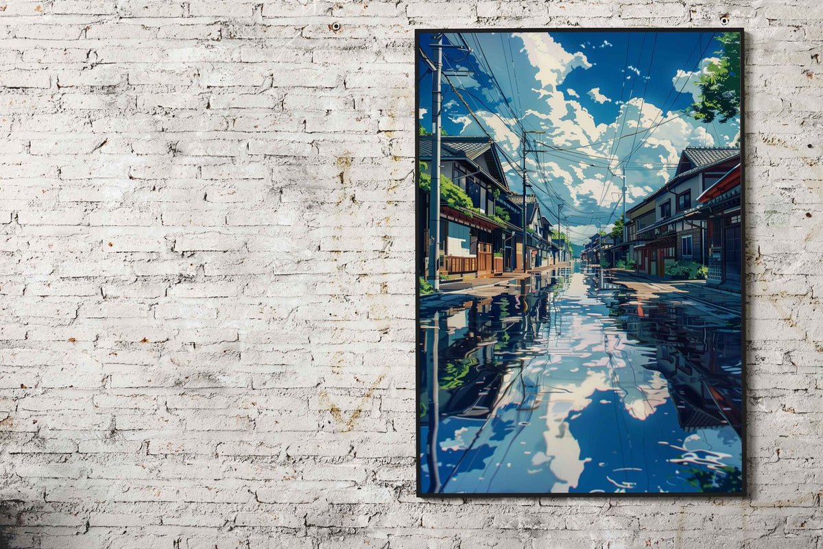Cozy Street Anime Asian Style Poster | Wall Art for Home & Office | High-Quality Print - High-Quality Visual Display