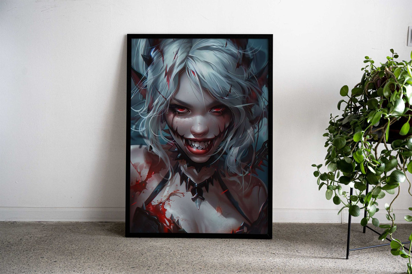 Crazy Anime School Girl Asian Style Poster | Wall Art for Home & Office | High-Quality Print