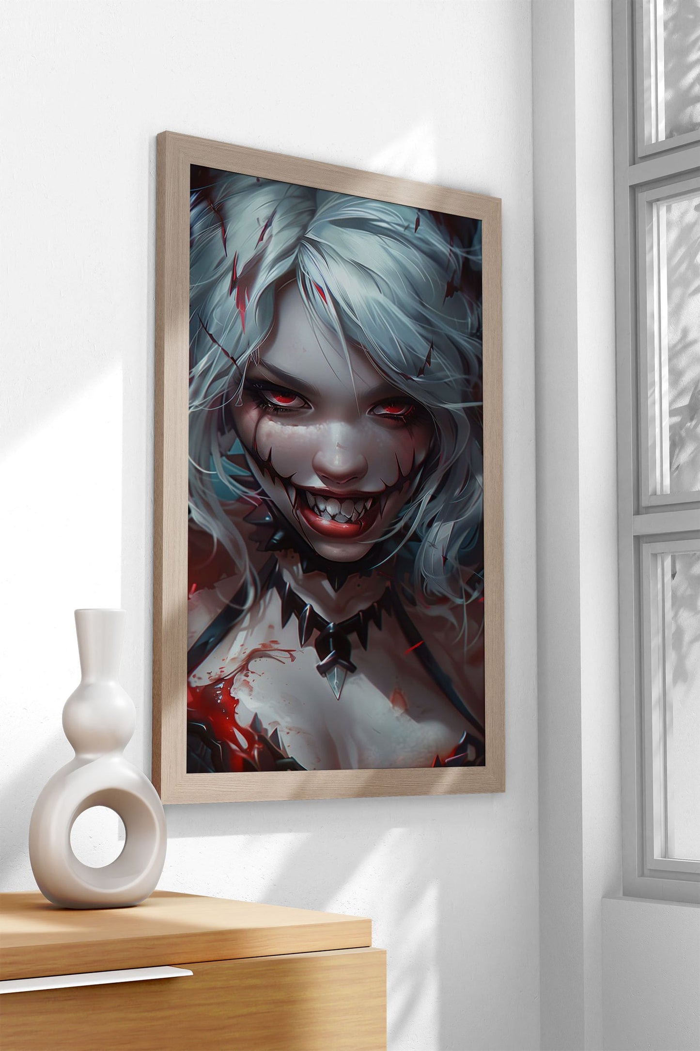 Crazy Anime School Girl Asian Style Poster | Wall Art for Home & Office | High-Quality Print