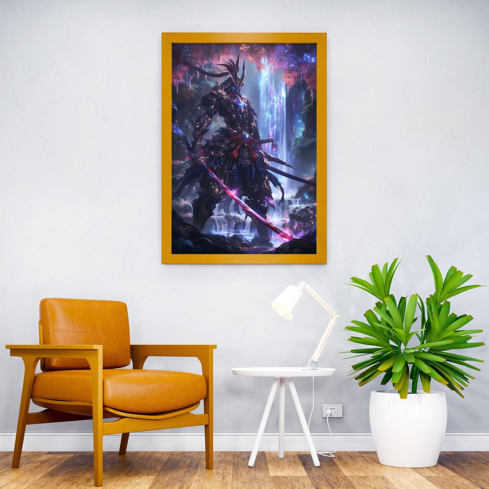 Crystal Samurai Asian Style Poster | Wall Art for Home & Office | High-Quality Print - High-Quality Visual Display