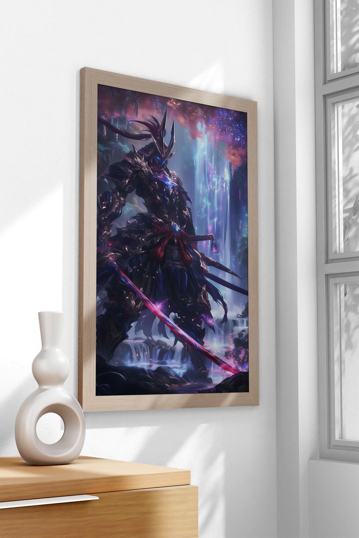 Crystal Samurai Asian Style Poster | Wall Art for Home & Office | High-Quality Print - High-Quality Visual Display