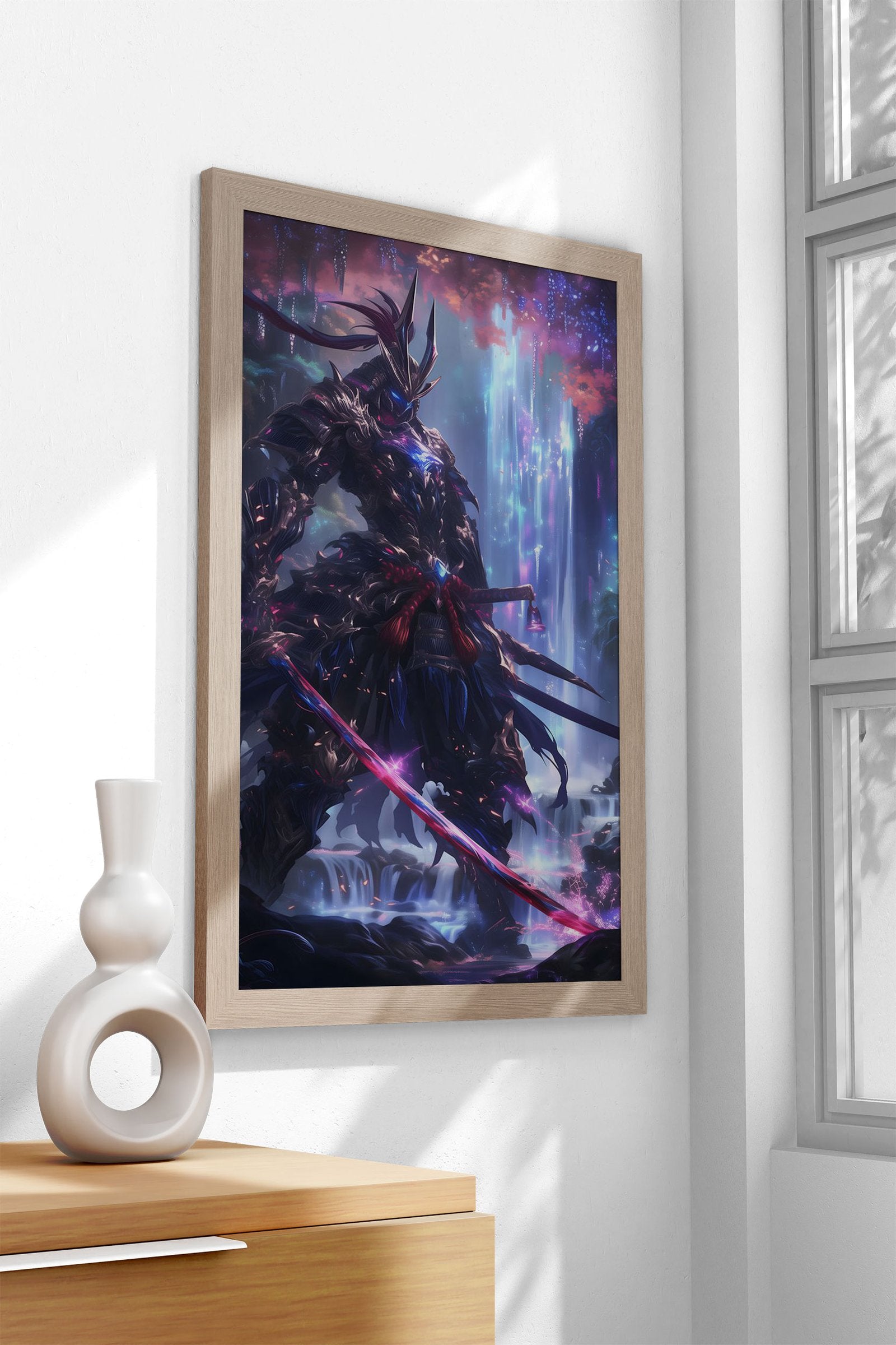 Crystal Samurai Asian Style Poster | Wall Art for Home & Office | High-Quality Print - High-Quality Visual Display