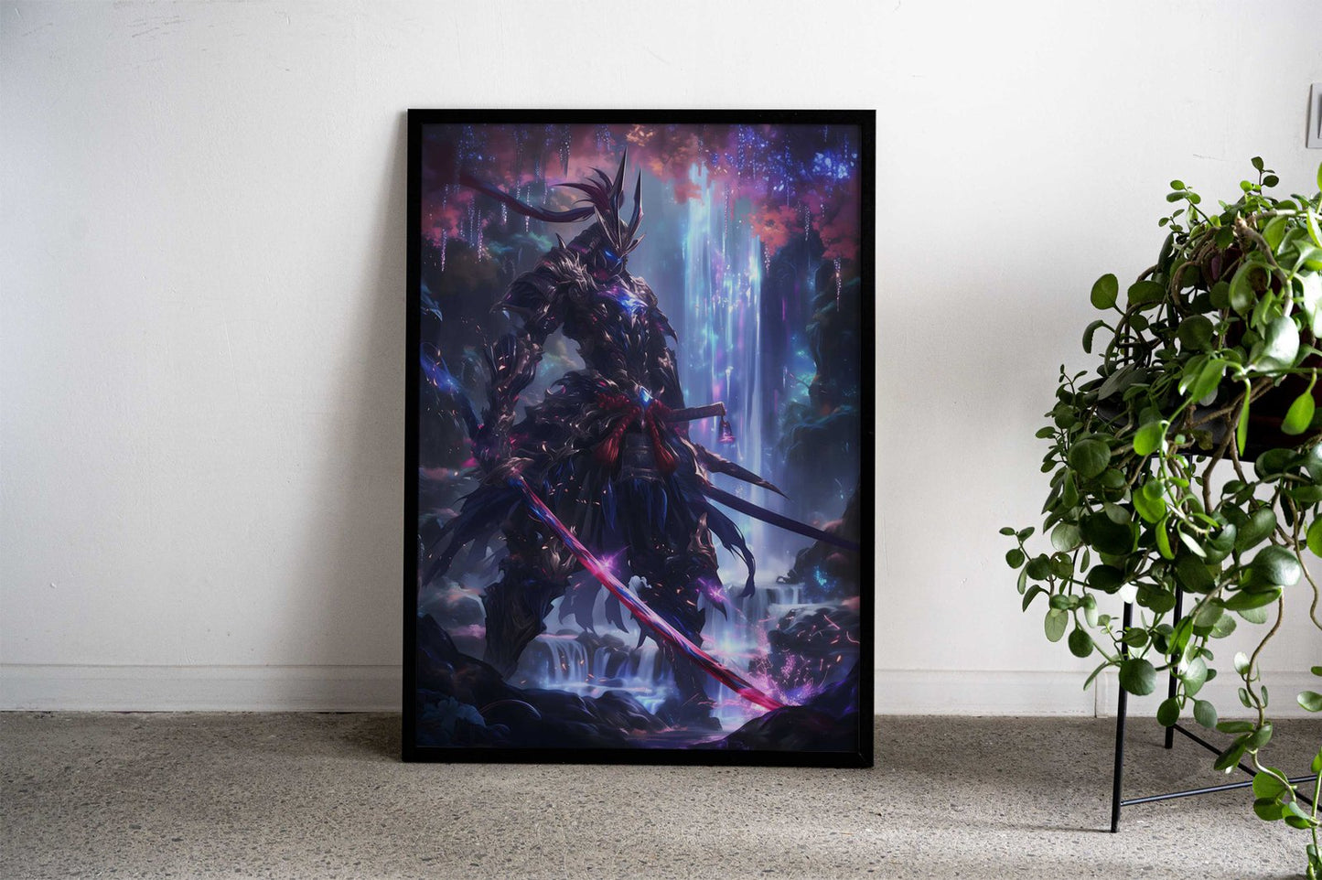 Crystal Samurai Asian Style Poster | Wall Art for Home & Office | High-Quality Print - High-Quality Visual Display