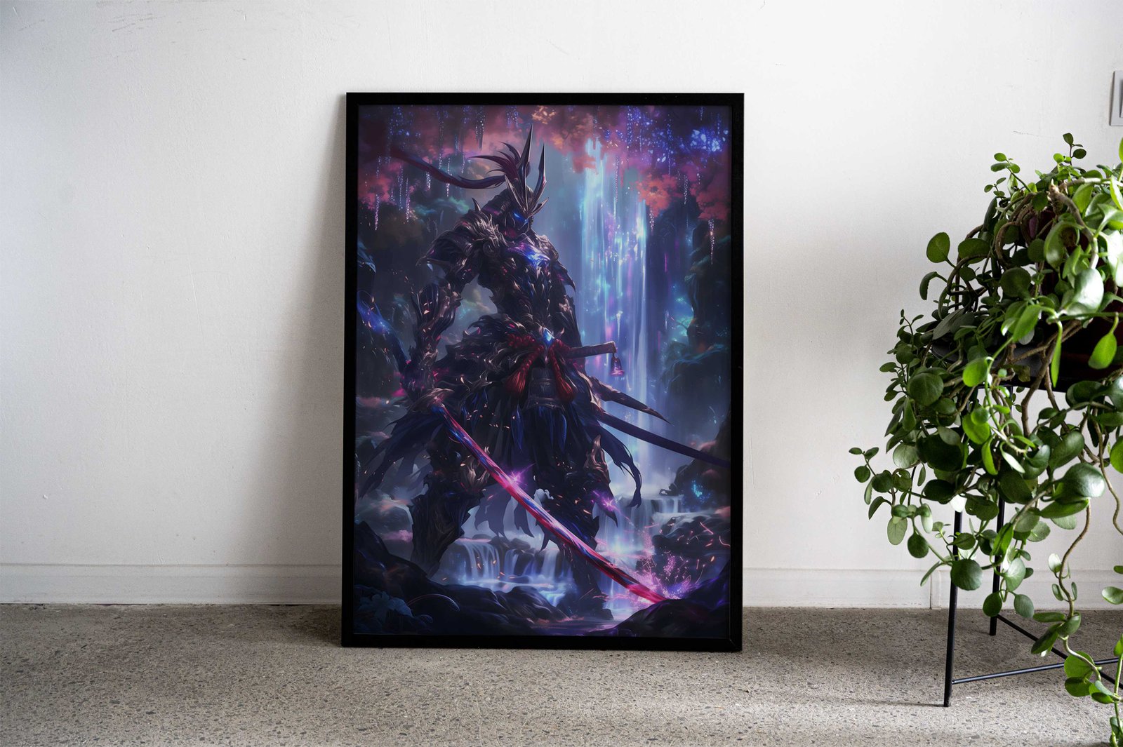 Crystal Samurai Asian Style Poster | Wall Art for Home & Office | High-Quality Print - High-Quality Visual Display