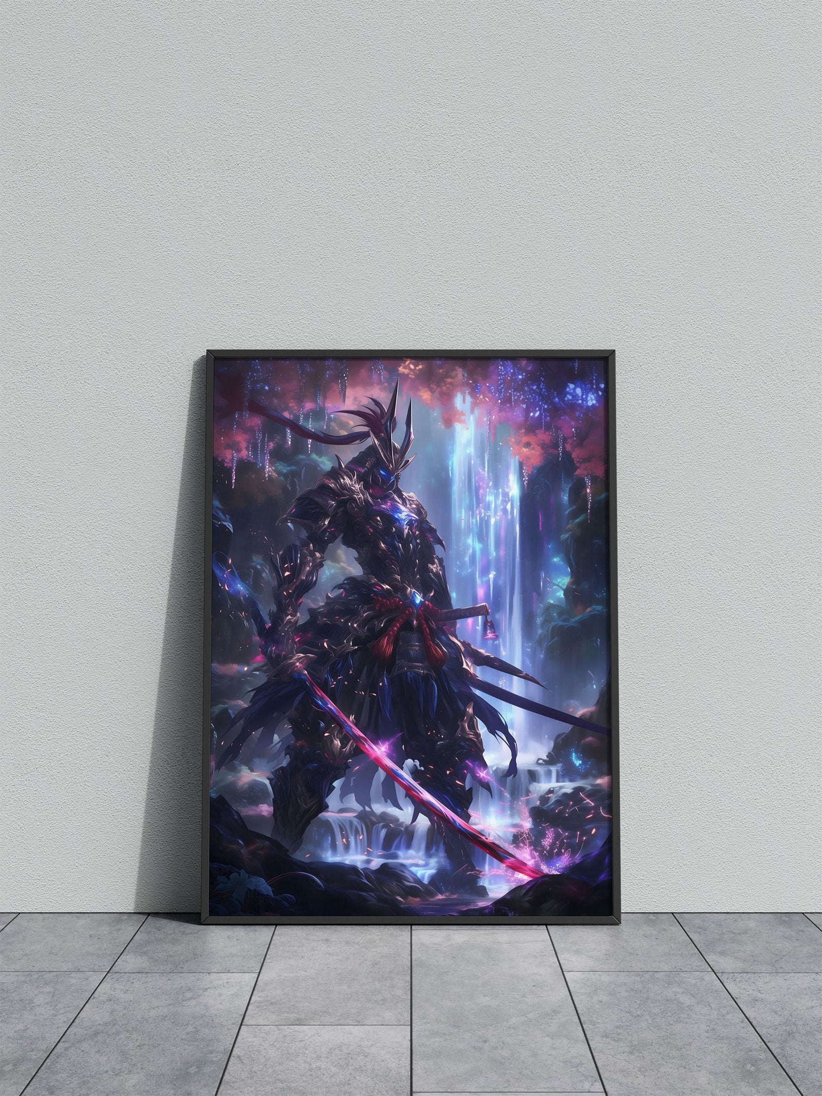 Crystal Samurai Asian Style Poster | Wall Art for Home & Office | High-Quality Print - High-Quality Visual Display
