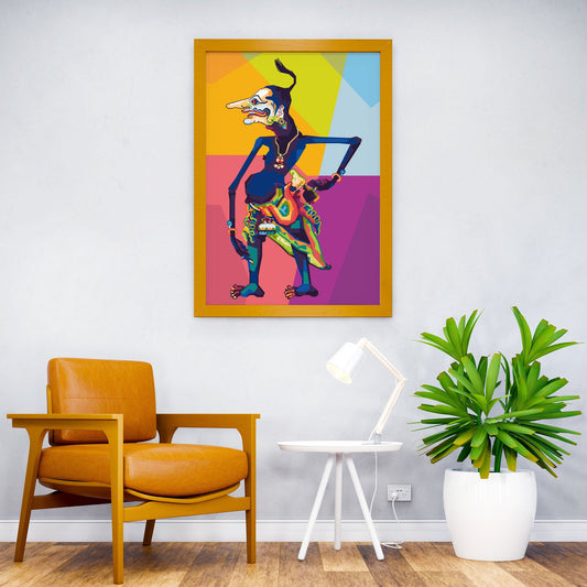 Culture Indonesia WPAP Asian Style Poster | Wall Art for Home & Office | High-Quality Print - High-Quality Visual Display