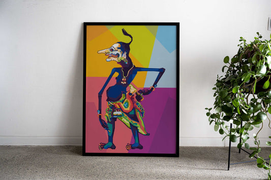 Culture Indonesia WPAP Asian Style Poster | Wall Art for Home & Office | High-Quality Print - High-Quality Visual Display