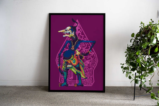 CulturePuppet Petruk WPAP Asian Style Poster | Wall Art for Home & Office | High-Quality Print - High-Quality Visual Display