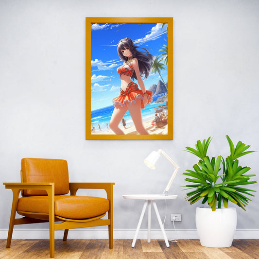 Cute Asian Anime Girl Asian Style Poster | Wall Art for Home & Office | High-Quality Print - High-Quality Visual Display