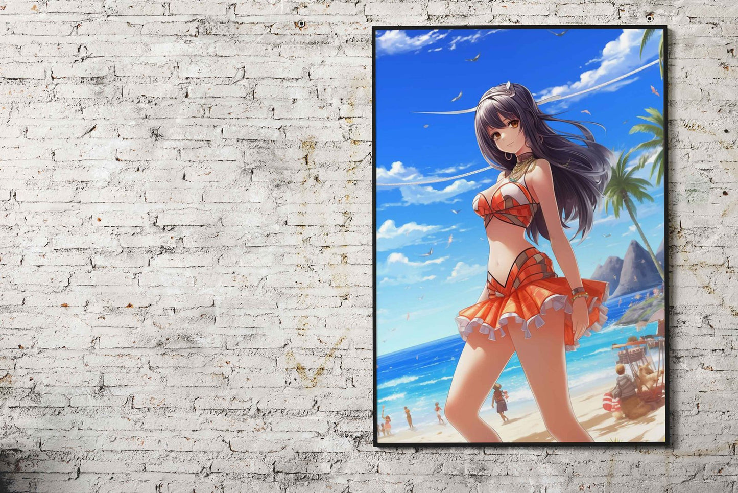 Cute Asian Anime Girl Asian Style Poster | Wall Art for Home & Office | High-Quality Print