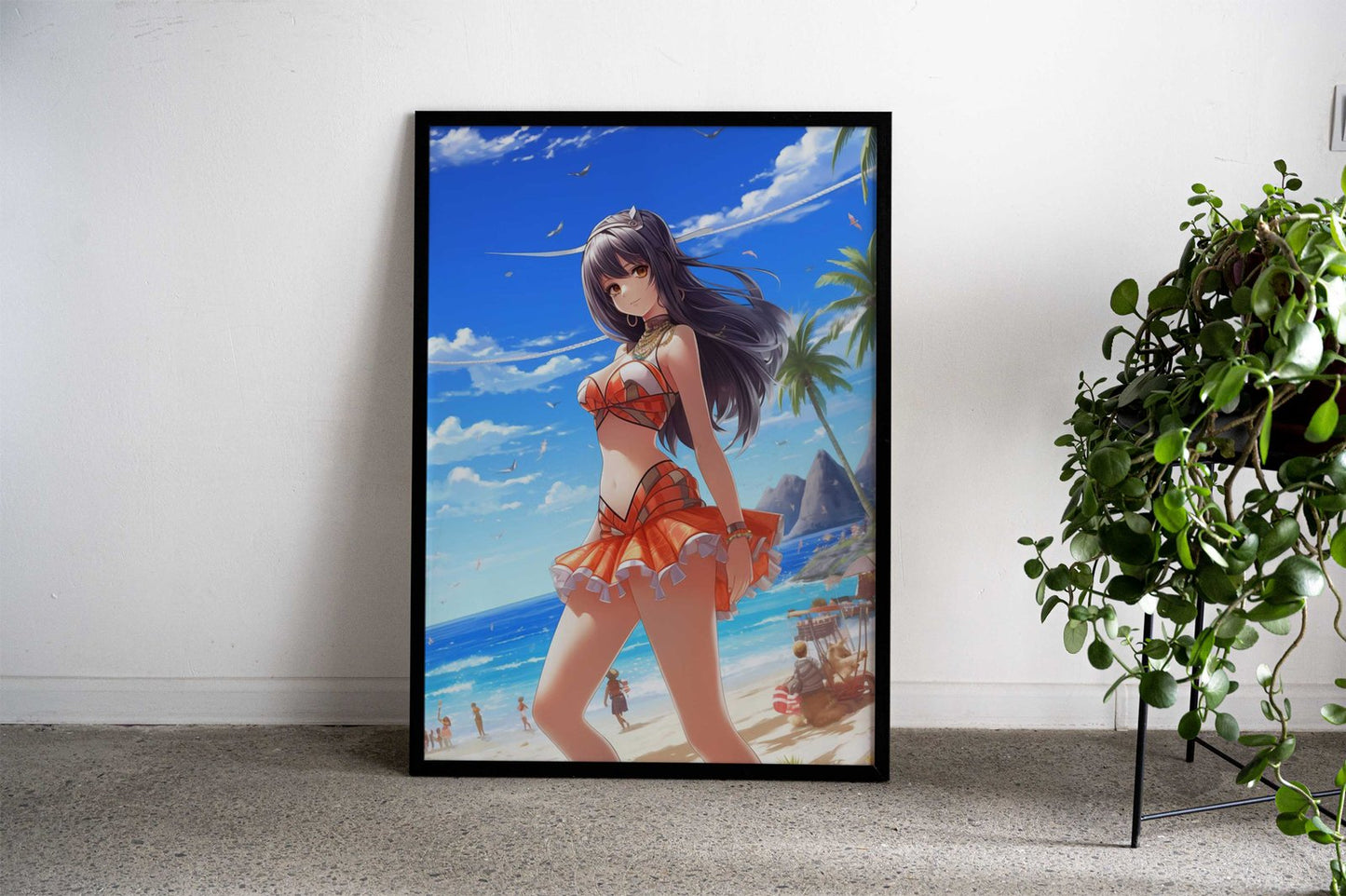 Cute Asian Anime Girl Asian Style Poster | Wall Art for Home & Office | High-Quality Print