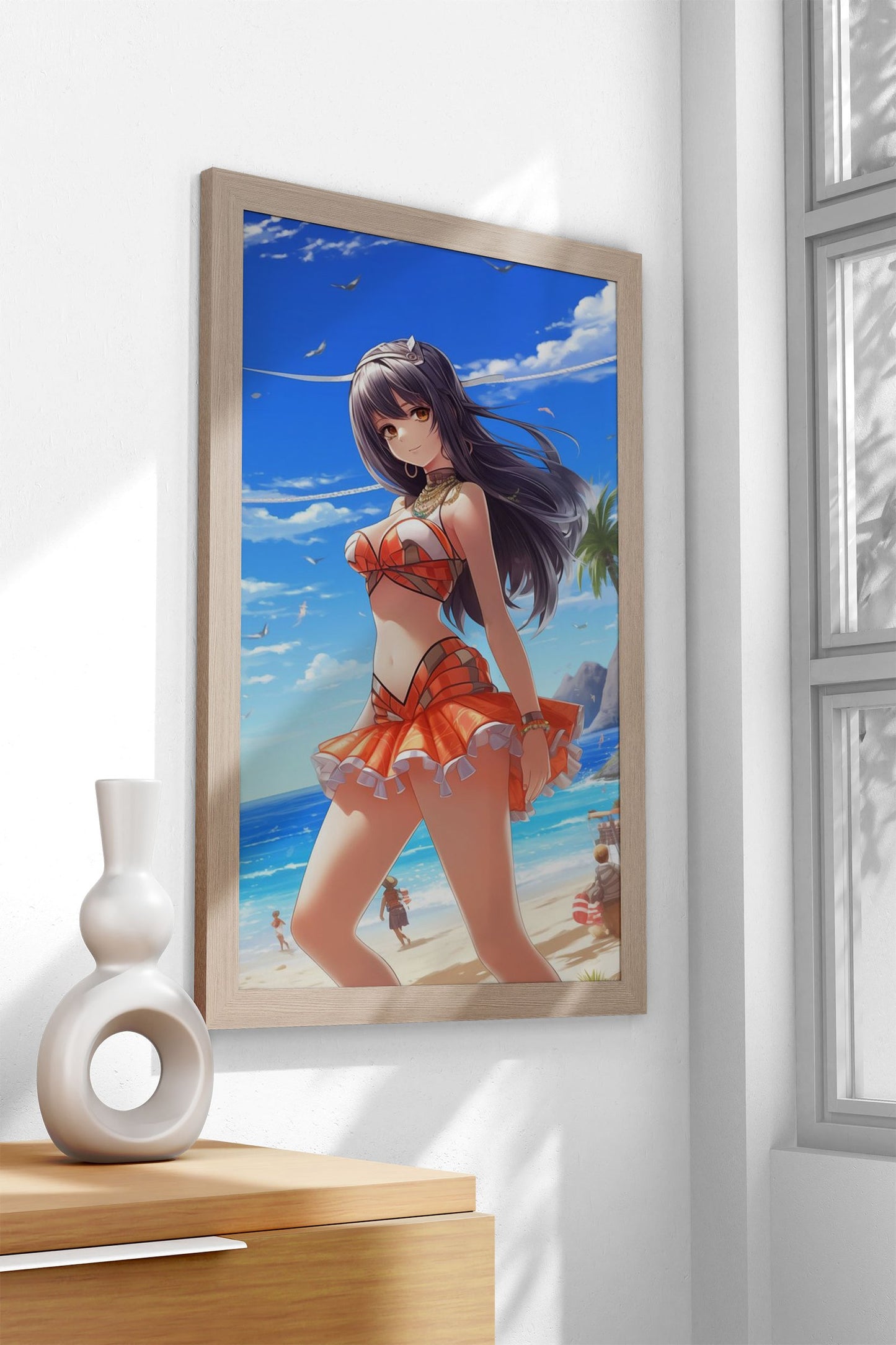 Cute Asian Anime Girl Asian Style Poster | Wall Art for Home & Office | High-Quality Print