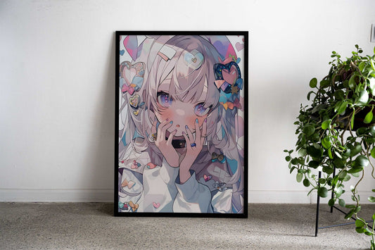 Cute girl Asian Style Poster | Wall Art for Home & Office | High-Quality Print - High-Quality Visual Display