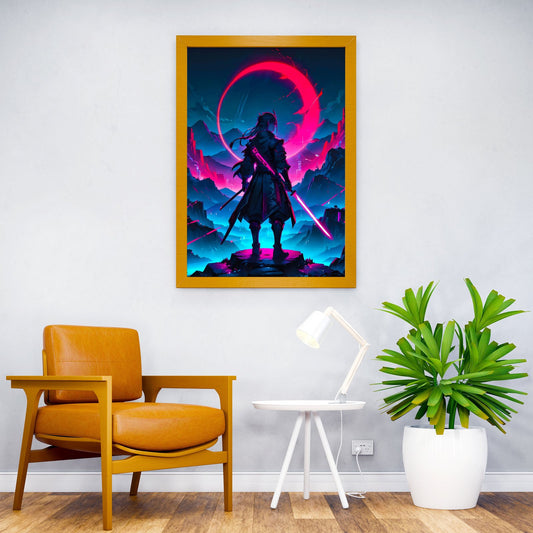 Cyber Samurai 2 Asian Style Poster | Wall Art for Home & Office | High-Quality Print - High-Quality Visual Display