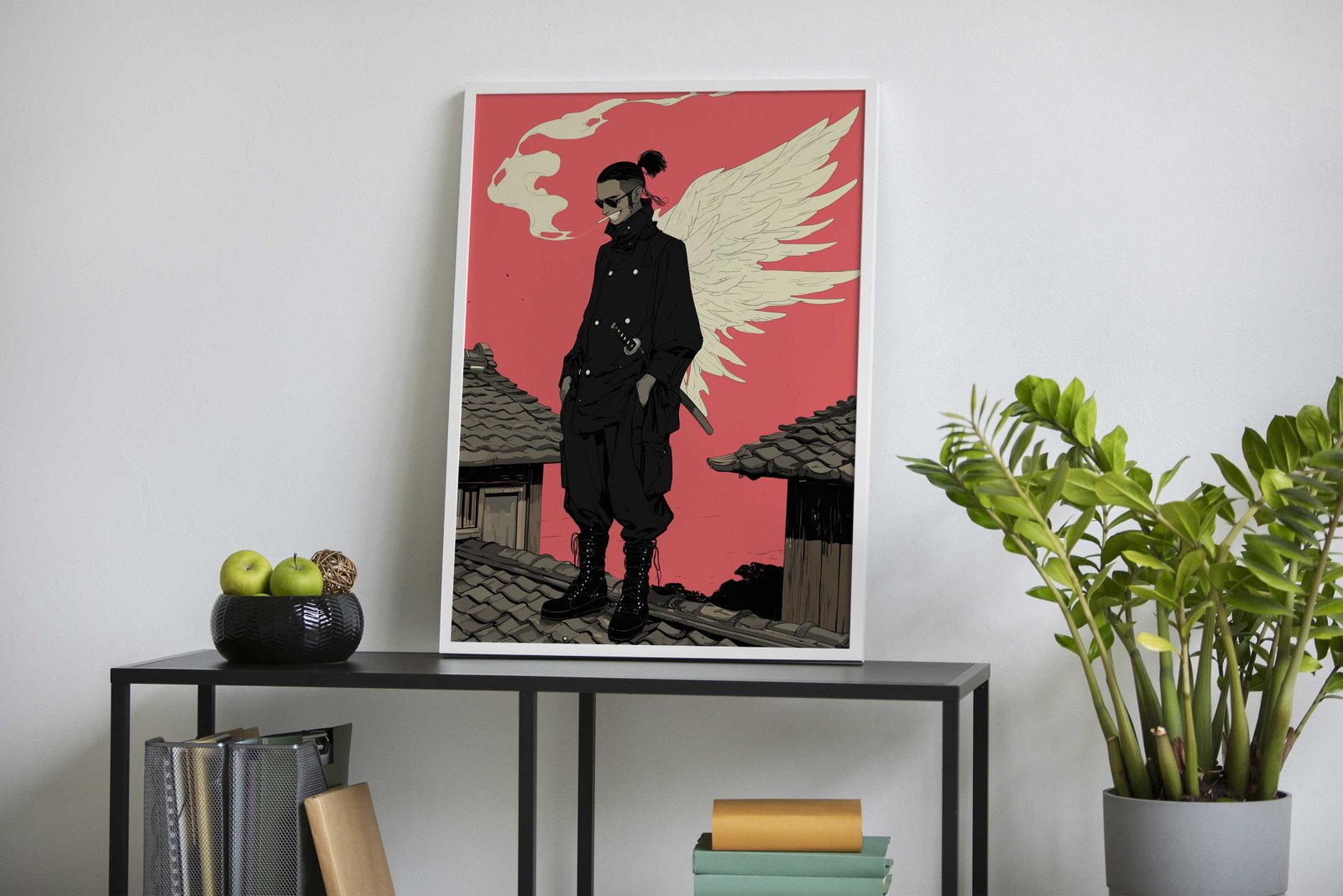 Cyber Samurai Style Asian Style Poster | Wall Art for Home & Office | High-Quality Print - High-Quality Visual Display