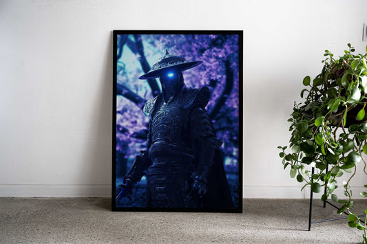 Cybernetic Samurai Warrior Asian Style Poster | Wall Art for Home & Office | High-Quality Print - High-Quality Visual Display
