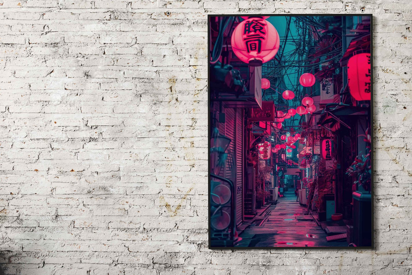 Cyberpunk Japan Asian Style Poster | Wall Art for Home & Office | High-Quality Print - High-Quality Visual Display