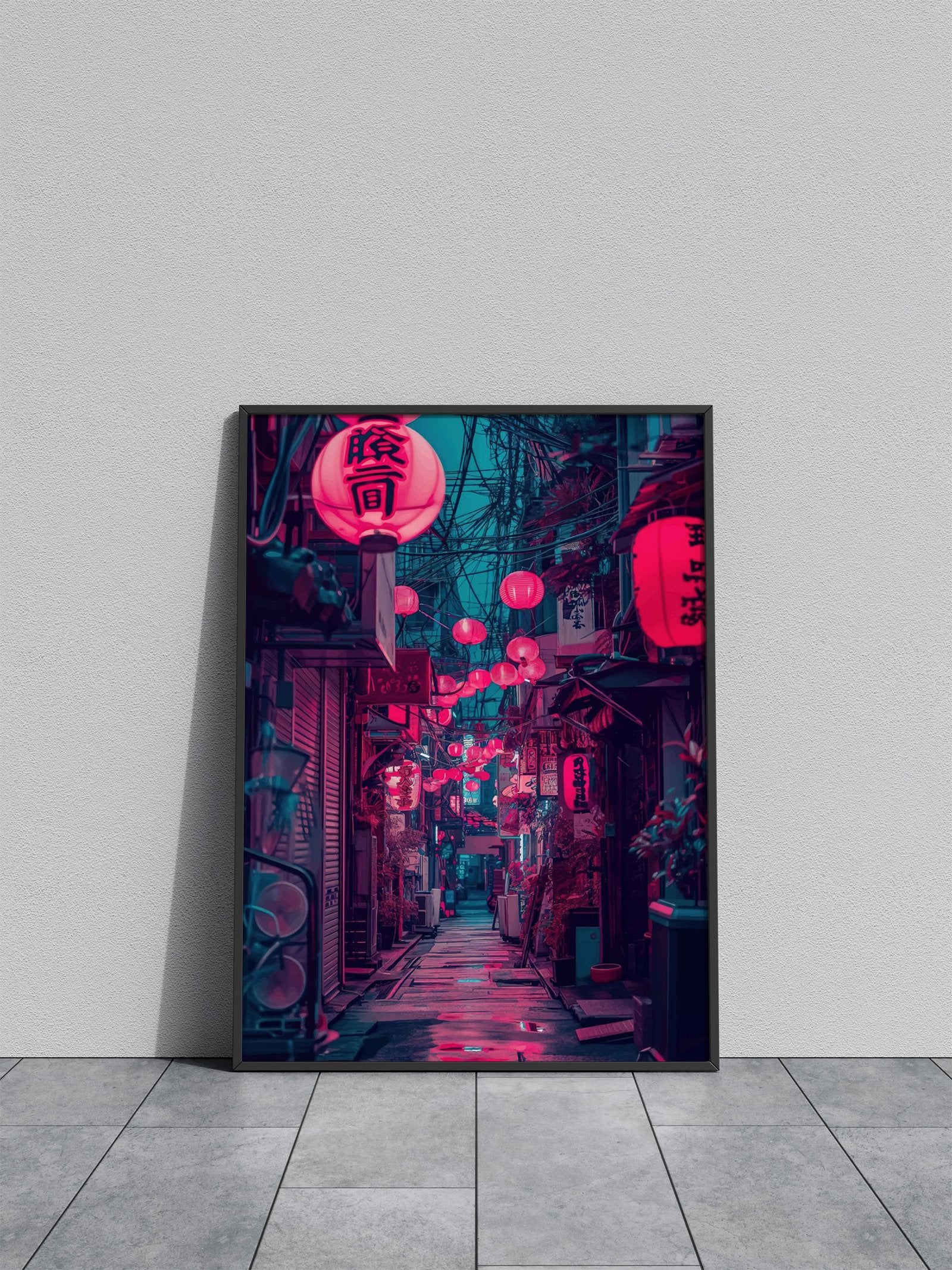 Cyberpunk Japan Asian Style Poster | Wall Art for Home & Office | High-Quality Print - High-Quality Visual Display