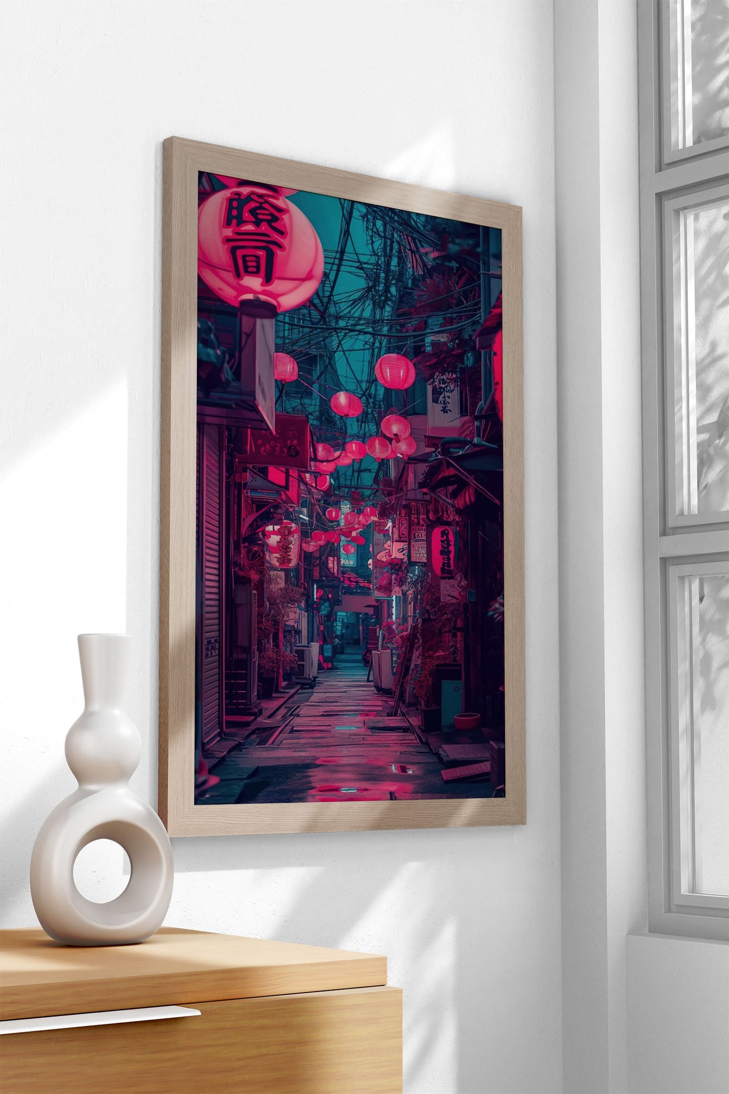 Cyberpunk Japan Asian Style Poster | Wall Art for Home & Office | High-Quality Print - High-Quality Visual Display