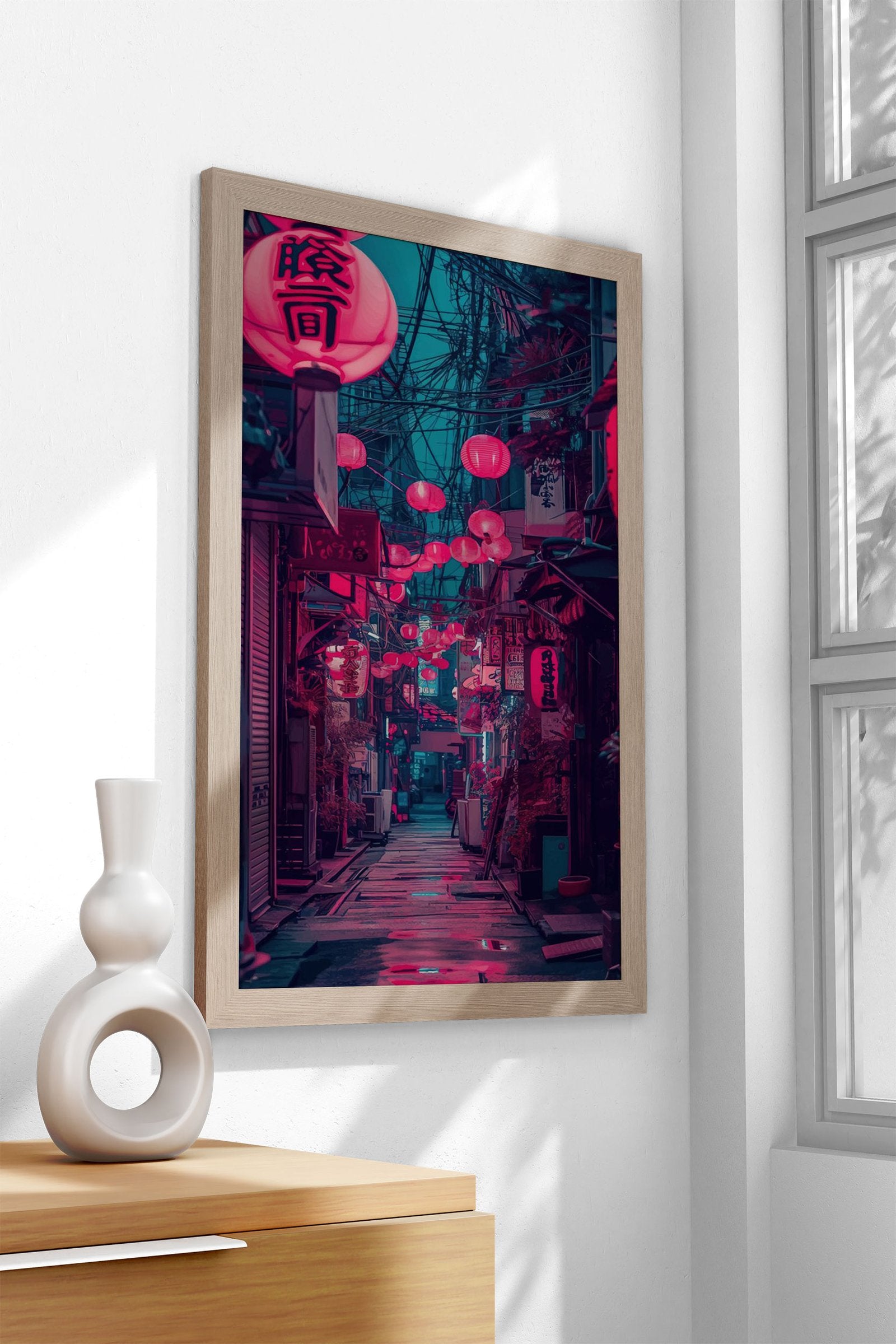 Cyberpunk Japan Asian Style Poster | Wall Art for Home & Office | High-Quality Print - High-Quality Visual Display