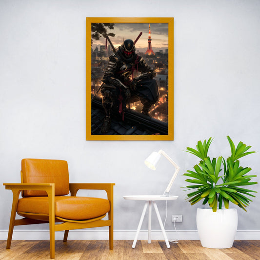 Cyberpunk Ninja Tokyo Asian Style Poster | Wall Art for Home & Office | High-Quality Print - High-Quality Visual Display