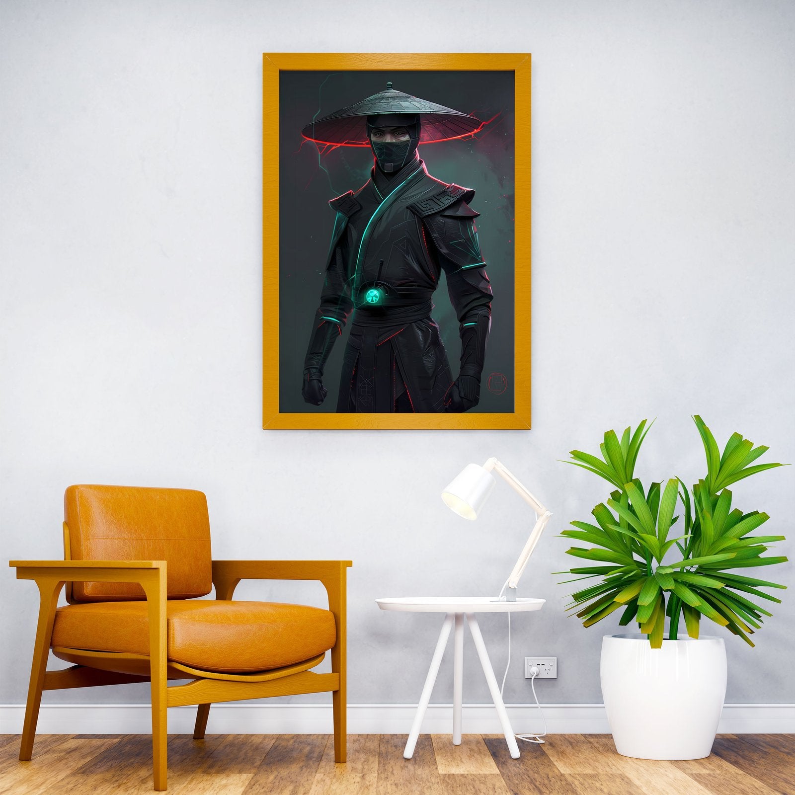 Cyberpunk Ninja Warrior Asian Style Poster | Wall Art for Home & Office | High-Quality Print - High-Quality Visual Display