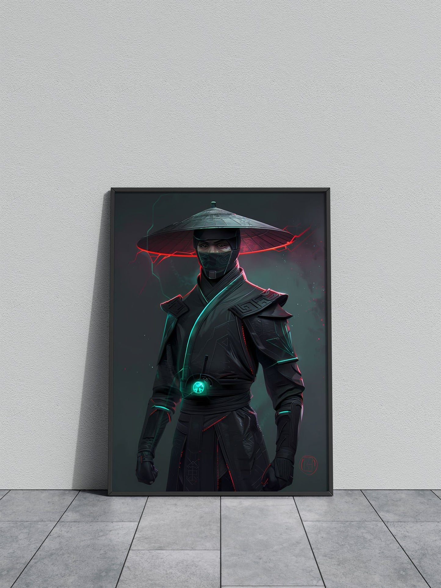 Cyberpunk Ninja Warrior Asian Style Poster | Wall Art for Home & Office | High-Quality Print - High-Quality Visual Display