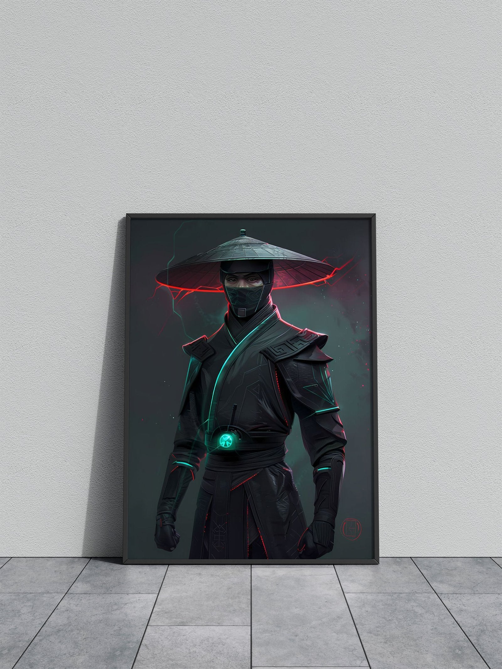 Cyberpunk Ninja Warrior Asian Style Poster | Wall Art for Home & Office | High-Quality Print - High-Quality Visual Display