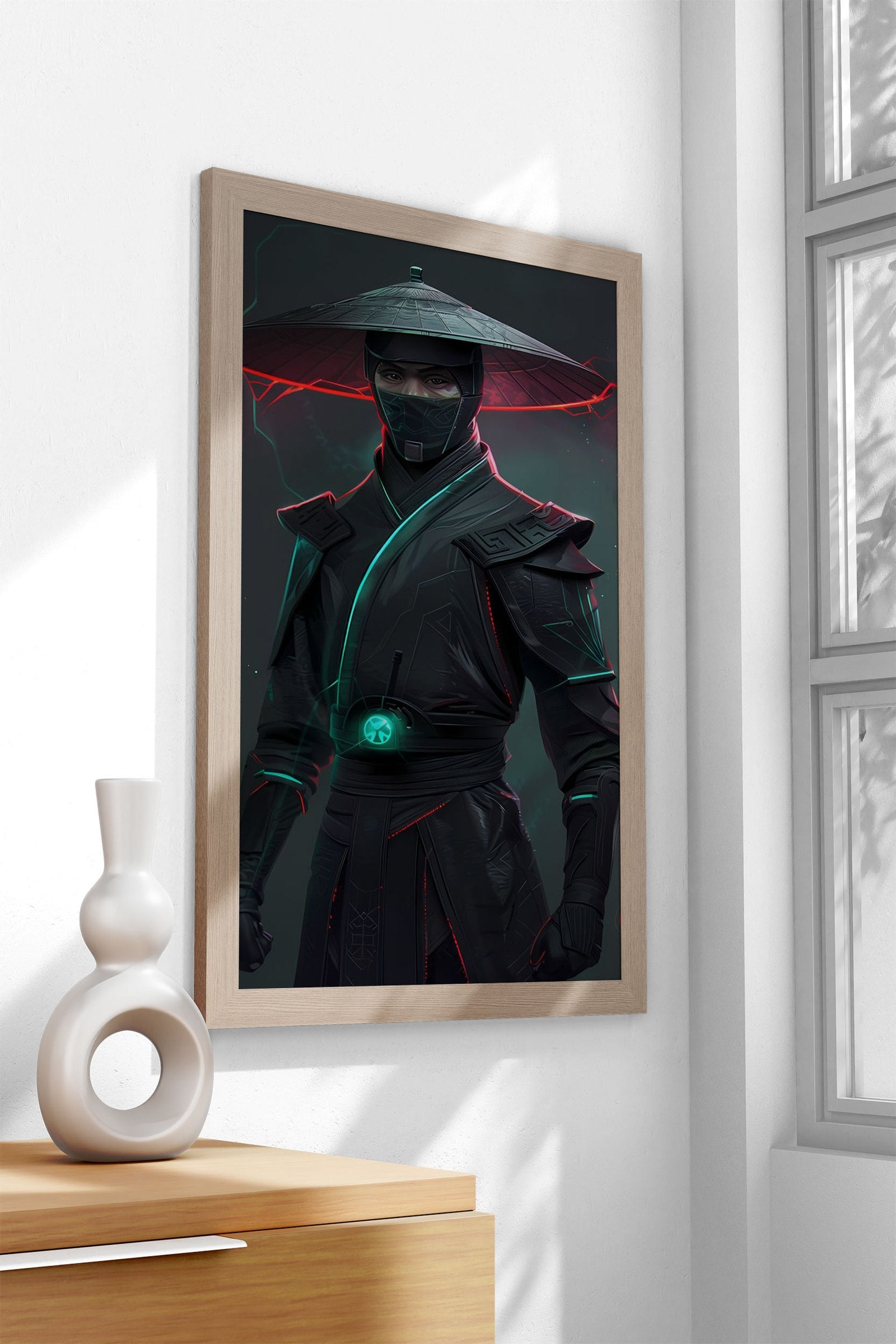 Cyberpunk Ninja Warrior Asian Style Poster | Wall Art for Home & Office | High-Quality Print - High-Quality Visual Display