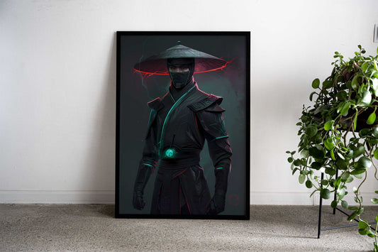 Cyberpunk Ninja Warrior Asian Style Poster | Wall Art for Home & Office | High-Quality Print - High-Quality Visual Display