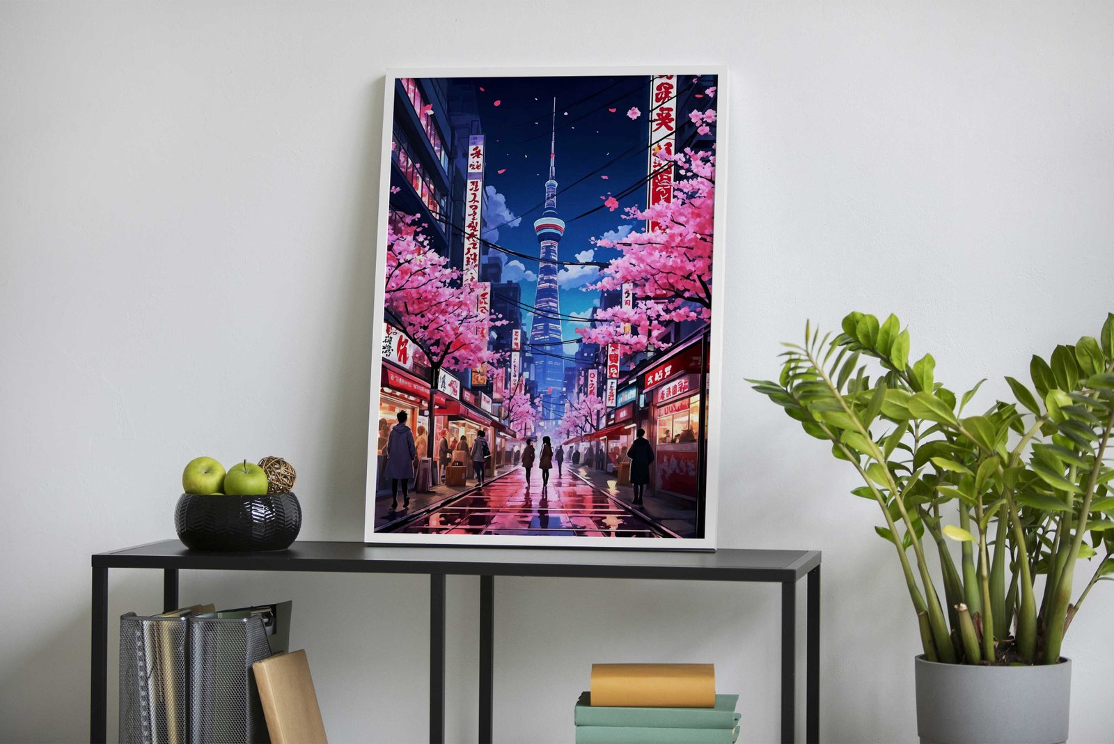 Cyberpunk Sakura Japanese Asian Style Poster | Wall Art for Home & Office | High-Quality Print - High-Quality Visual Display