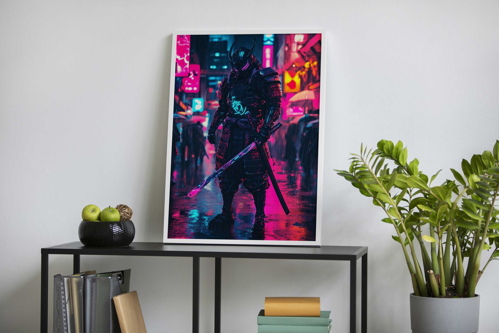 Cyberpunk Samurai Asian Style Poster | Wall Art for Home & Office | High-Quality Print - High-Quality Visual Display