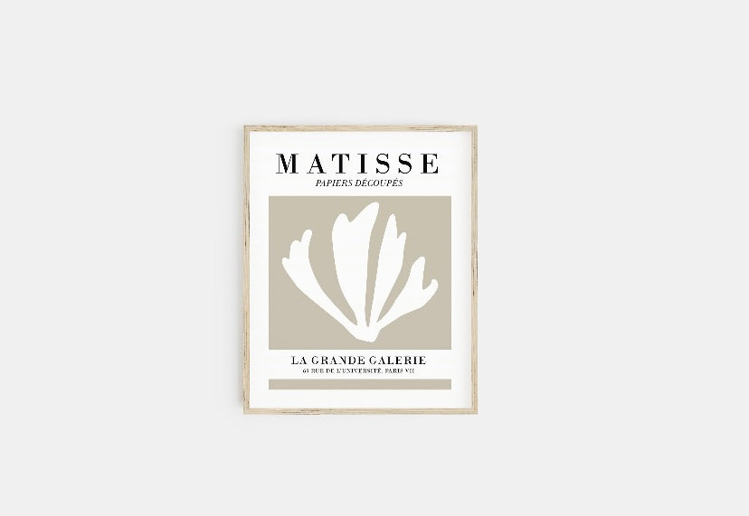 Set of Six Mid-Century Gallery Wall Prints by Henri Matisse - High-Quality Premium Wall Art Decor Sticker