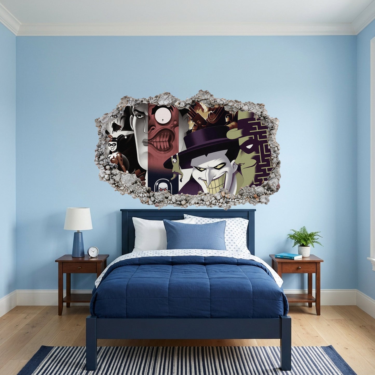 DC Comics Batman Dark Knight Kids Room Decor Nursery Wall Art 053