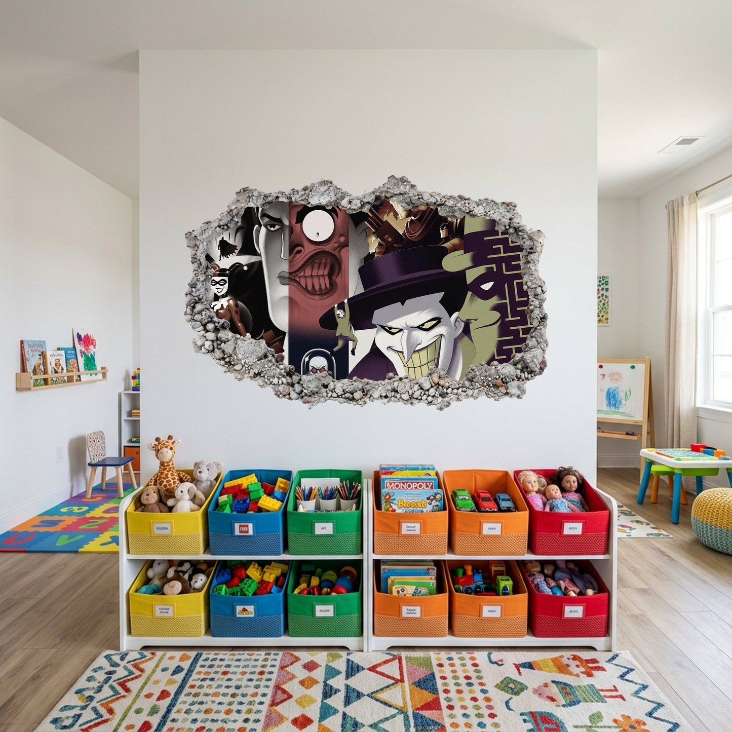 DC Comics Batman Dark Knight Kids Room Decor Nursery Wall Art 053