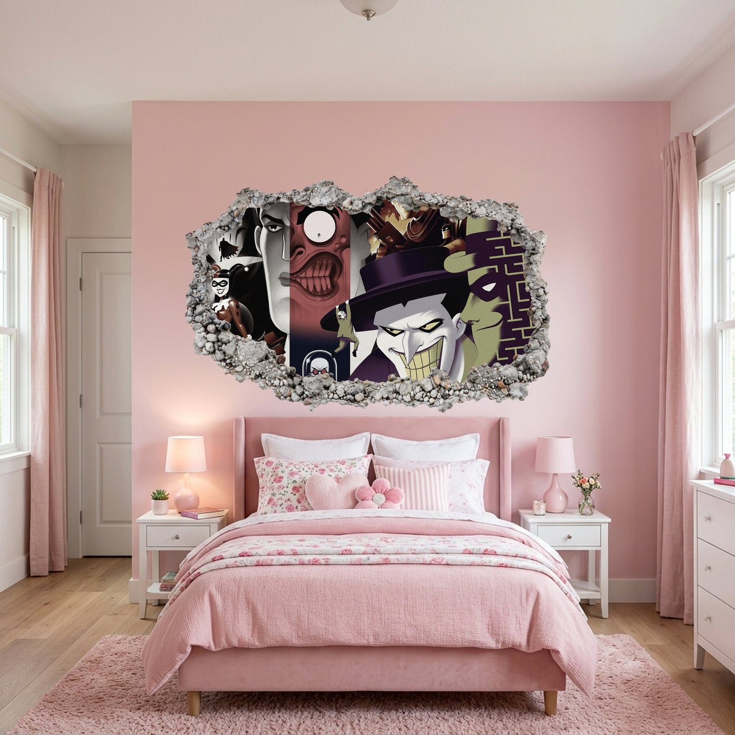 DC Comics Batman Dark Knight Kids Room Decor Nursery Wall Art 053