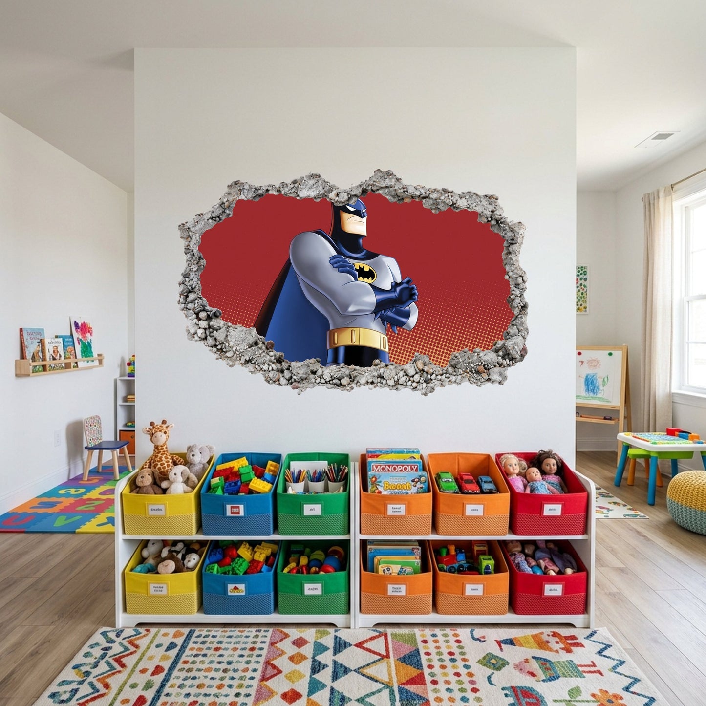 DC Superheroes Batman Nursery Wall Art Bedroom Decor 055