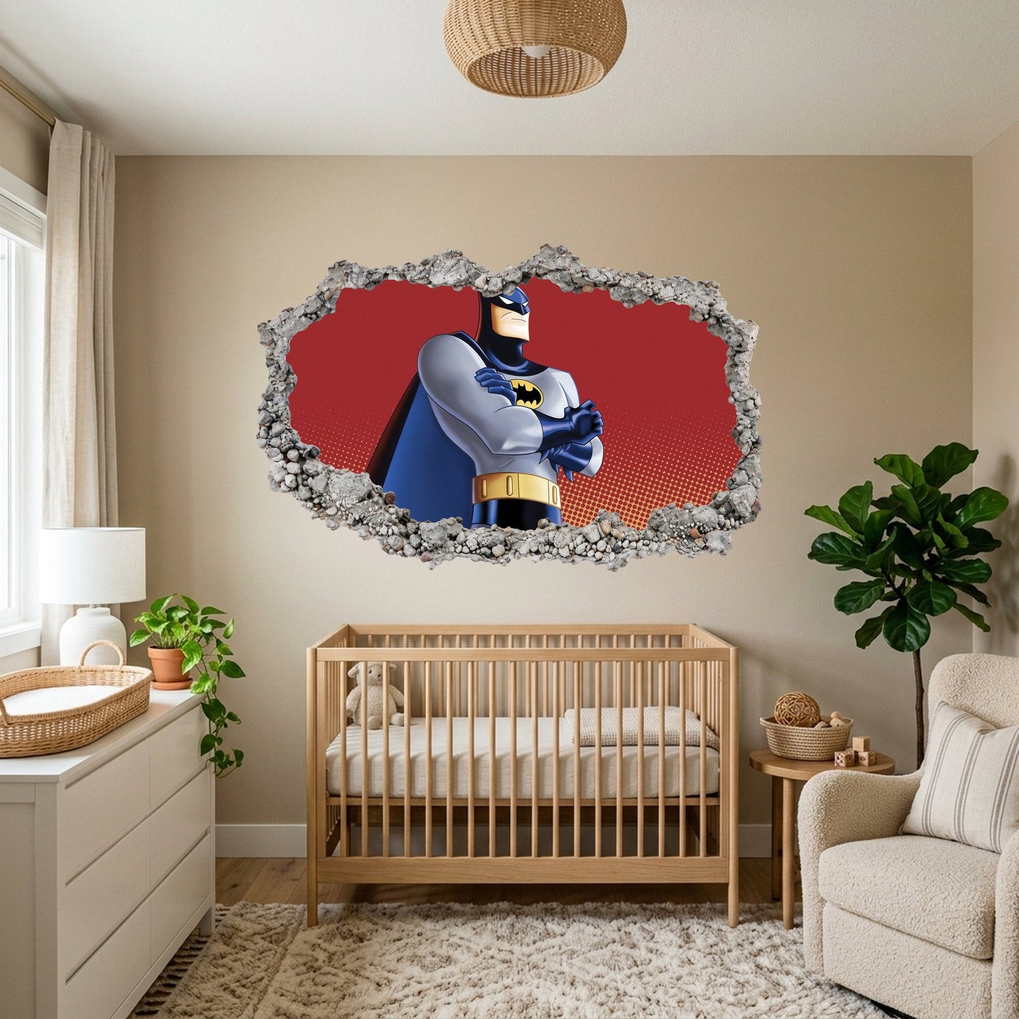 DC Superheroes Batman Nursery Wall Art Bedroom Decor 055