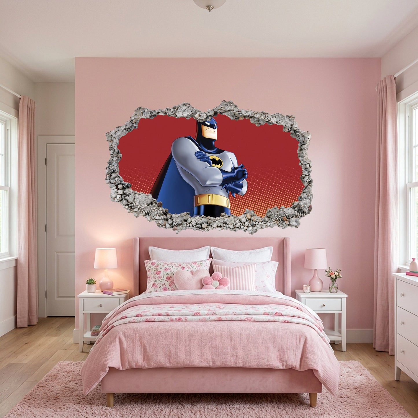 DC Superheroes Batman Nursery Wall Art Bedroom Decor 055