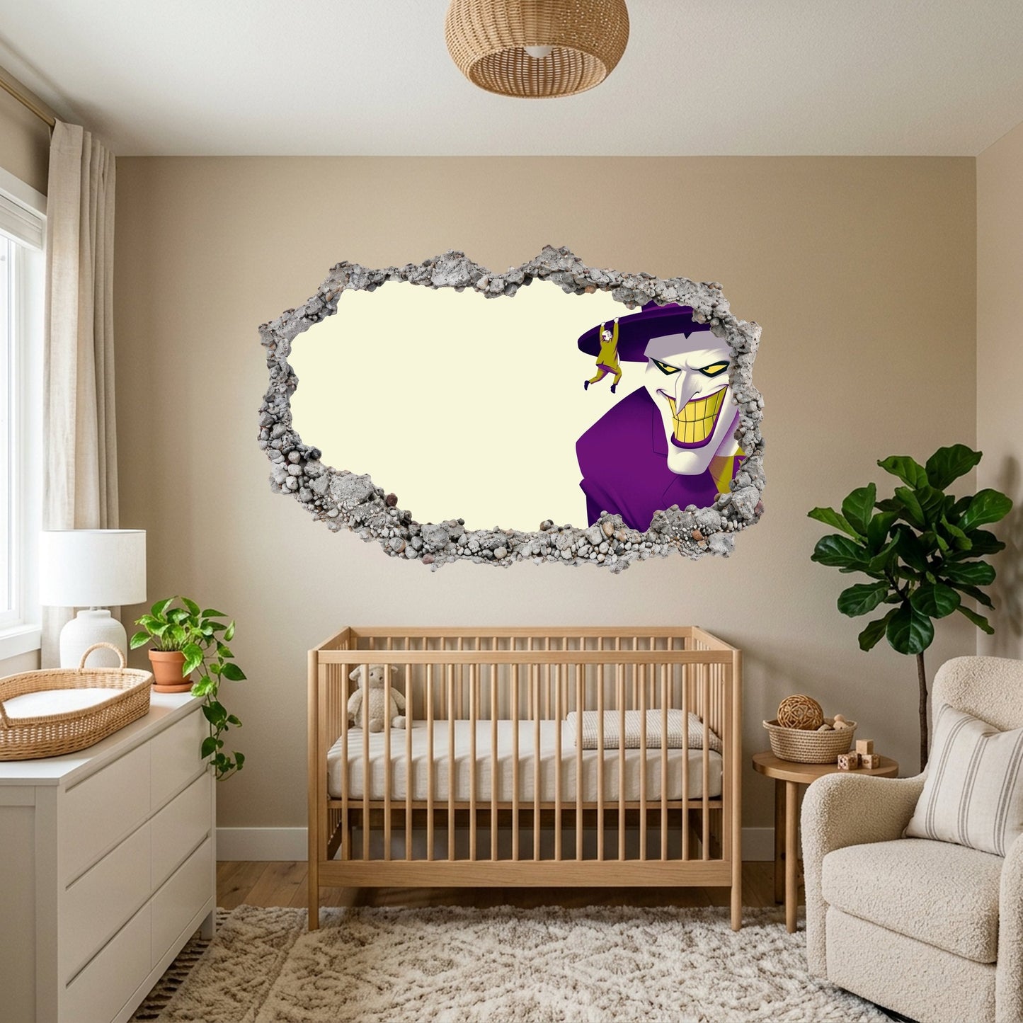 DC Superheroes Batman Nursery Wall Art Kids Room Decor 060