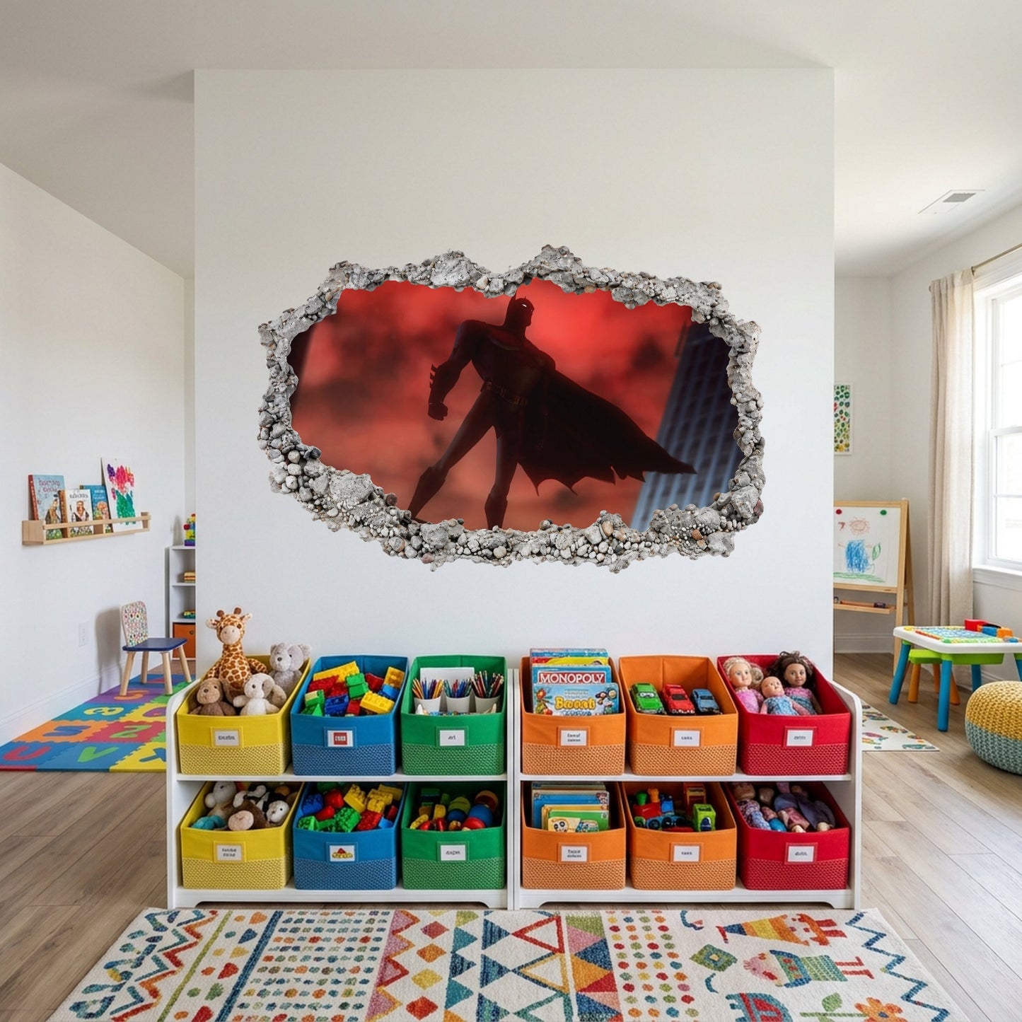 DC Superheroes Batman Playroom Art Decal Nursery Wall Art 056