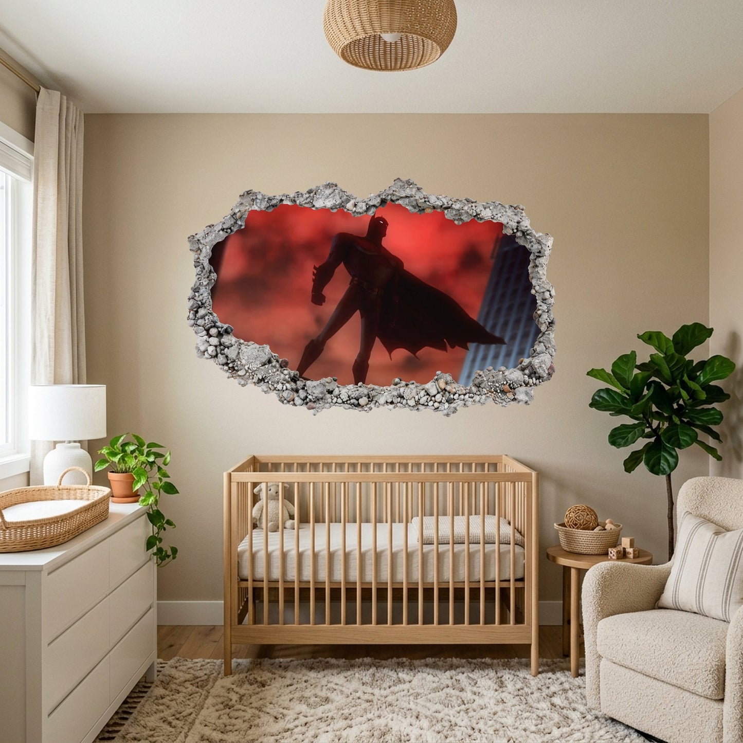 DC Superheroes Batman Playroom Art Decal Nursery Wall Art 056