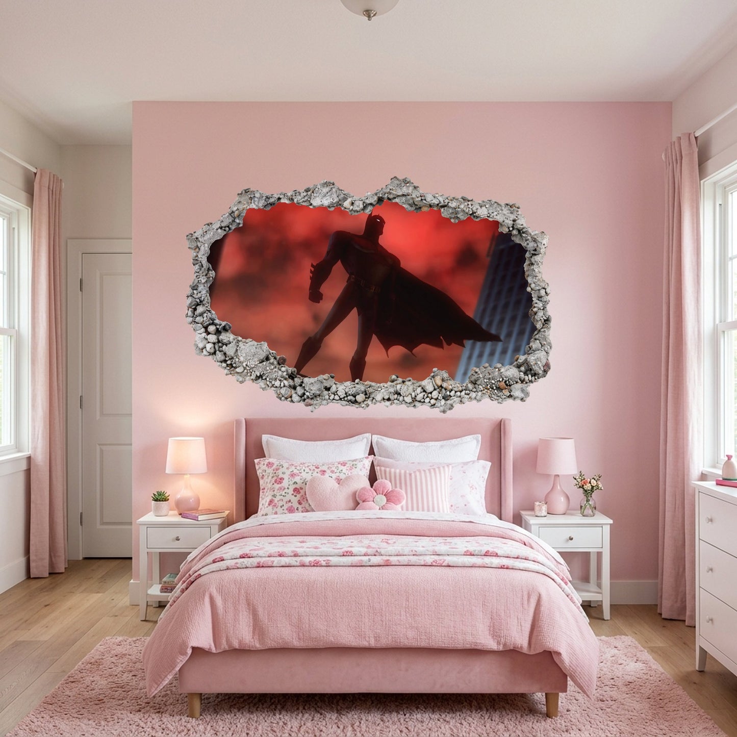 DC Superheroes Batman Playroom Art Decal Nursery Wall Art 056
