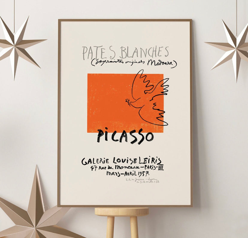 White Paste Print by Picasso